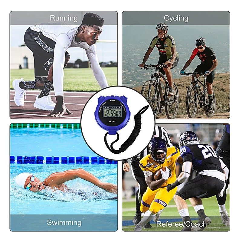 Digital Sports Stopwatch Timer Stopwatch Large Display Interval Training Timer