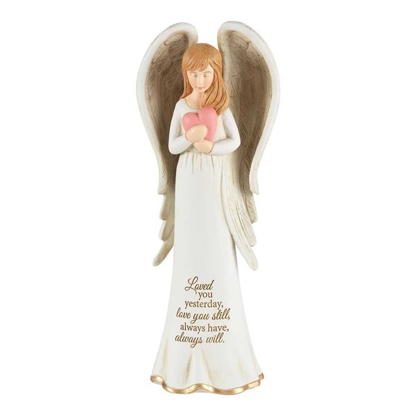 Dicksons Loved You Yesterday Angel with Heart Ivory 3.5 x