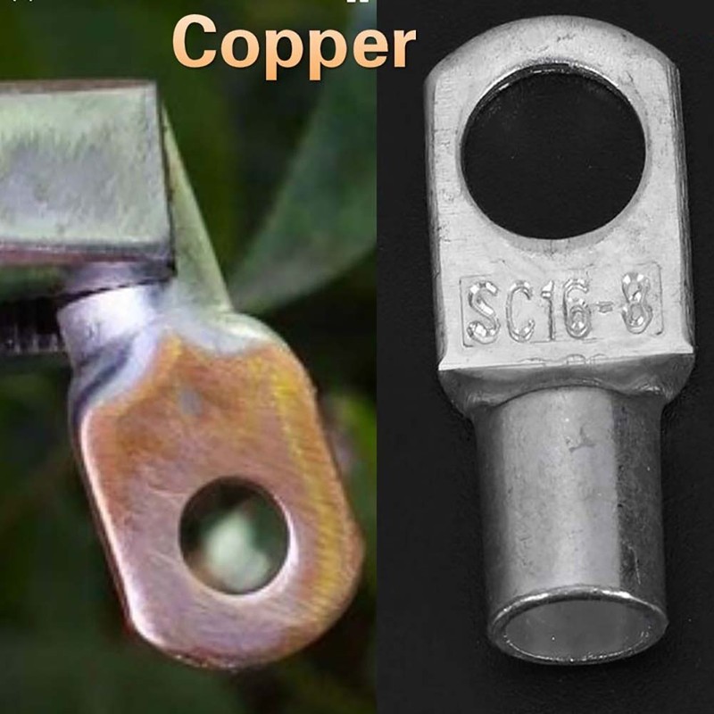 60Pcs SC Tinned Copper Lug Ring Wire Connectors Heavy Duty