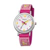 Regent URF730 Children's Watch Elegant Analogue Fabric Strap Pink Quartz
