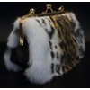 Luxurious Evening Handbag Clutches - Genuine Fox, Rabbit, and Mink