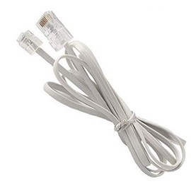 Art&Beauty 2 Pack Telephone RJ11 6P4C to RJ45 8P8C Connector Plug Cable for Landline Telephone