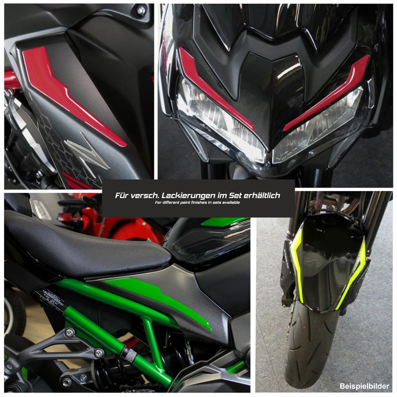 Tankpad Graphic Kit Front Mask Mudguard Seat Compatible with Kawasaki