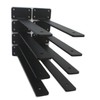8 Pack - 12 inch Black Hidden L Shelf Bracket