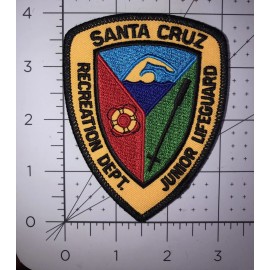 Santa Cruz Recreation Department Junior Lifeguard Patch 3”x4”