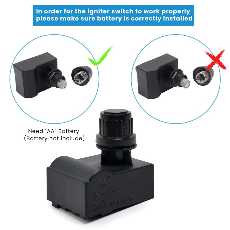 ZCLYUYA Grill Igniters for Charbroil Ignitor Replacement Kit, 4-Outlets Electronic