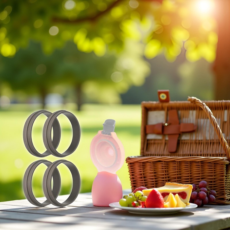 4pcs Replacement Gasket for Gatorade Water Bottle Silicone Lid Seal