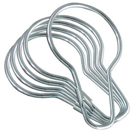 Rocky Mountain Goods Metal Shower Curtain Rings - 12 Pack - Rust Free Chrome - Fits Standard Shower Curtains - Easy Slide Design - Heavy Duty - Made in USA