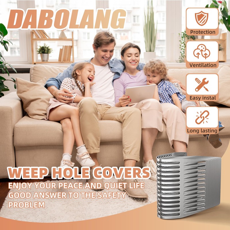 Dabolang 10 PCS Weep Hole Covers for Brick Walls, Spring