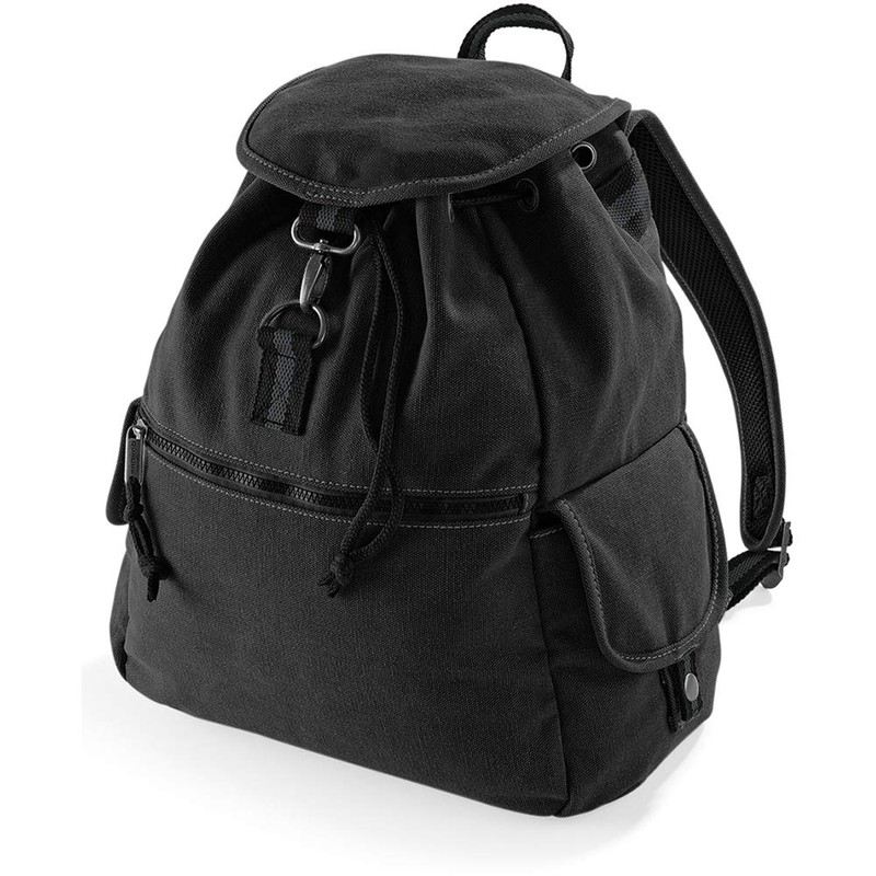 Quadra Vintage Canvas Backpack - 18 Litres (One Size) (Vintage
