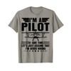 I'm A Pilot I'm Never Wrong Funny Airplane Pilot Aviation