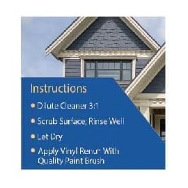 Vinyl Renu Premium Siding Restorer | Lasts 10+ Yrs | Restores Original Color & Beauty To All Siding Types | Rejuvenates & Protects Siding, Doors & Patio Furniture | Complete Kit (Sample Kit)