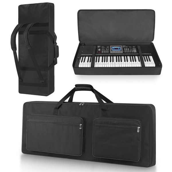 XIDIHF 61-Key Keyboard Case, Durable 10mm Full Padded Electric Piano