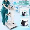 Built-in Socket Trolley, 3 Layer Tray and 360° Silent Wheels