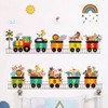 Condessacity Wall Stickers, Kids, Small Train, Wallpaper Stickers, Removable, Animals,