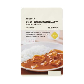 MUJI 82505849 Muji Ingredients Made with No Spicy Japanese Onion and Pork Curry, 6.3 oz (180 g) (1 Serving)