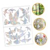 GRIRIW Unique Bird Shape Window Sticker Reflective Sunlight Bird Safety