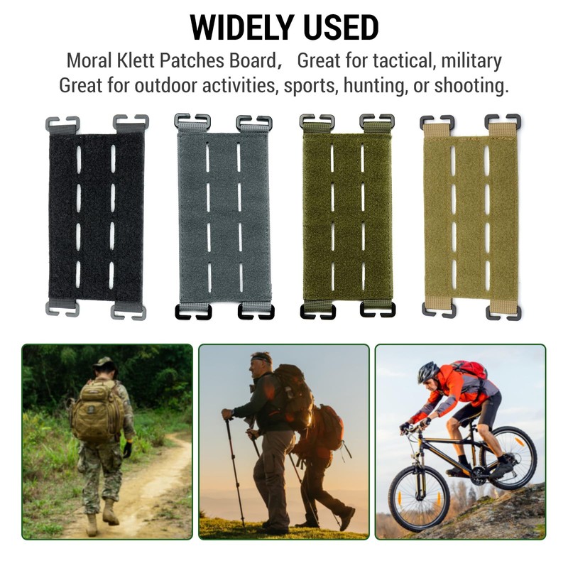 WEEVDRIE Large Molle Patch Panel, Molle Velcro Panel for 6