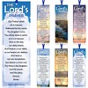 Dispowreath 60 Pcs The Lord's Prayer Bookmark Religious Christian Bookmarks