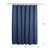 AmazerBath Waffle Shower Curtain, Navy Blue Fabric Shower Curtain with
