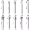 Saipor 5pcs 1/4" Shank Rotary Rasp File Burr Set Woodworking