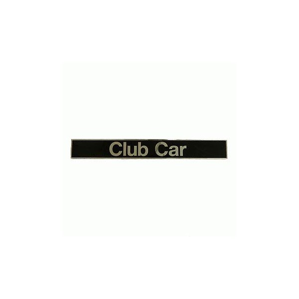 Name Plate Emblem- Black/Silver for Club Car Precedent Golf Carts