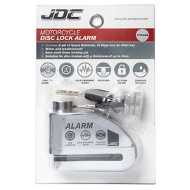 JDC Motorcycle Brake Disc Lock Alarm Jaws Chrome