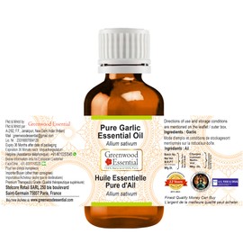 Greenwood Essential Pure Garlic Essential Oil (Allium sativum) Steam Distilled Natural Therapeutic Grade 10ml (0.33 oz)