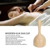 Wooden Gua Sha Cup Lymphatic Drainage Reduce Swelling Promote Circulation
