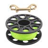 Dive Reel Fluorescent Green Line Plastic Material Copper Double Ended