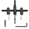Free-cone, Auger Drill, Circular Cutting for Woodworking, Includes Hex Wrench