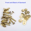 WUTA 100 Pcs Copper Rivets & Burrs, Leather Copper Rivet