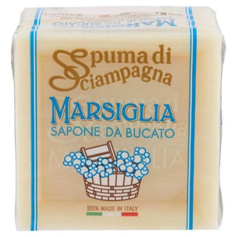 Italsilva:"Spuma di Sciampagna" Laundry Marseille Soap Cube 8.82 Ounce (250gr)