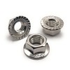 Nut made of stainless steel with serrated edge M12, nuts