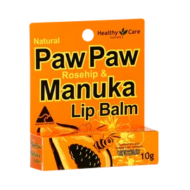 Healthy Care Paw Paw Rosehip & Manuka Lip Balm 10g