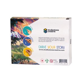 STUDIOSTONE CREATIVE DIY Arts & Crafts Carving Kit Kids Adults Eagle Sculpture Soapstone