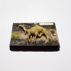 Saudi Arabia Refrigerator Magnet Tourist Souvenir Fridge Decoration Magnetic Sticker Hand Painted Craft Collection