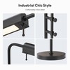 VONLUCE Rustic Desk Lamp, Adjustable Industrial Style Metal Table Lamp,