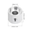 sourcing map 4 Pcs Aluminium Potentiometer Knobs, 1/4"(6mm) IDx5/8"(15mm) ODx1/2"(12.5mm)