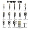 METOTY 19 PCS (1/2" to 2-1/8") Carbide Hole Saw Kit