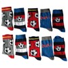 Lieblingstrumpf24 Children's Socks for Boys and Girls, Cotton, Pack of 10 Pairs - Boys' football mix, size: 39-42