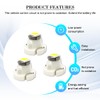 HZEL 10PCS Car T3 Neo Wedge Led Bulbs, 8mm Base