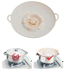 Reusable Silicone Spill Stopper Lid – Boil-Over Safeguard for Pots & Saucepans, Universal Anti-Overflow Cover for Soup, Pasta, Chai, Tea & Milk, Multi-Function Tool, BPA-Free, Heat Resistant