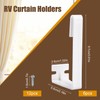 6 Pack RV Curtain Clips, Plastic Camper Curtain Track Clips