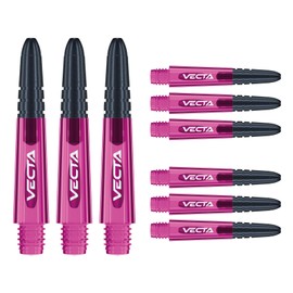 WINMAU Vecta Pink Short Dart Shafts (Stems) - 1 set per pack (3 dart shafts in total)