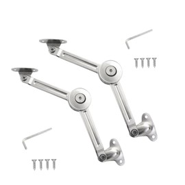 2PCS Adjustable Lift up Stay Support Buffer Hinge Heavy Duty Lid Stay Hinge ，Hinge Lid Stay Lift Up Buffer Hinge for Kitchen Wardrobe