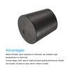sourcing map Pack of 5 Tapered Rubber Caps 20 mm
