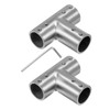 QUARKZMAN Pack of 2 Adjustable Curtain Rods Corner Connectors 19
