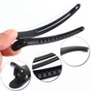 12 Pcs Matt Black Styling Hair Clips Plastic Alligator Hair