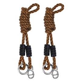 YFaith Swing Ropes Extension - Pack of 2 1.8 m / 70.8 Inch Hammock Attachment - Adjustable Swing Attachment Holds 300 kg - Swing Ropes Carabiner Hook - Suitable for Hammocks, Swings